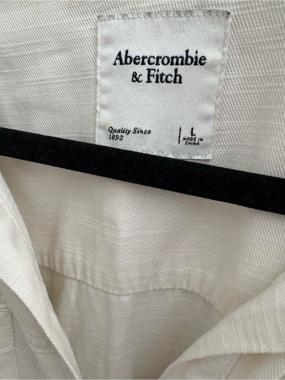 Abercrombie & Fitch Off-White Textured jumpsuit